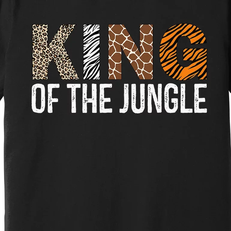 King Of The Jungle Birthday Safari Leopard Family Matching Premium T-Shirt