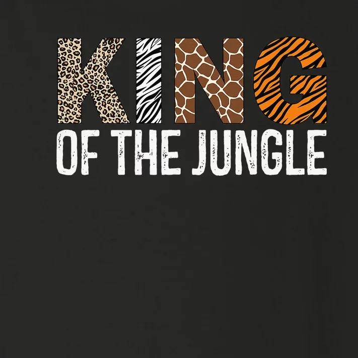 King Of The Jungle Birthday Safari Leopard Family Matching Toddler Long Sleeve Shirt