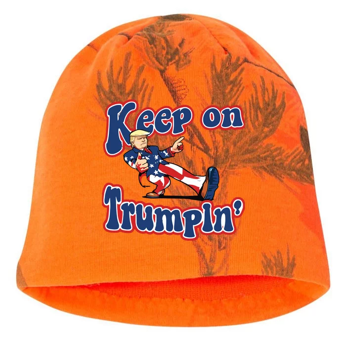 Keep On Trumpin Trump For President 2024 Kati - Camo Knit Beanie