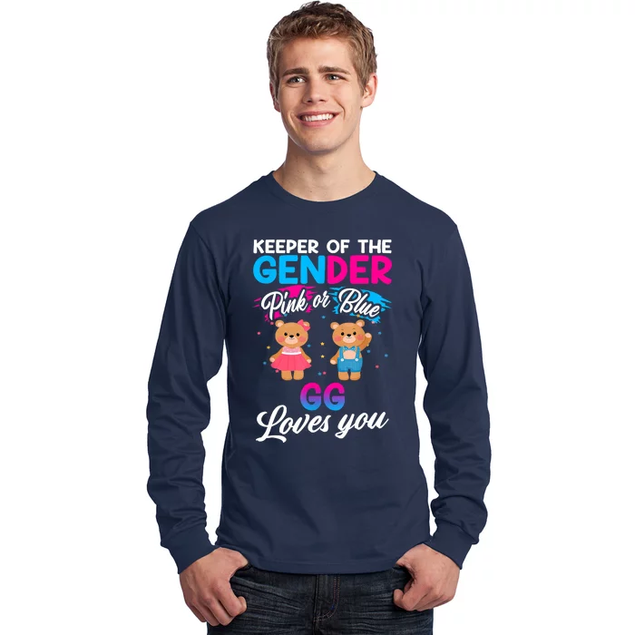 Keeper Of The Gender Pink Or Blue GG Loves You Reveal Long Sleeve Shirt