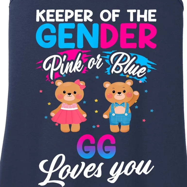 Keeper Of The Gender Pink Or Blue GG Loves You Reveal Ladies Essential Tank