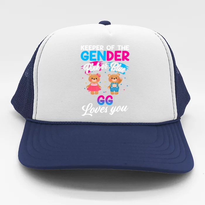 Keeper Of The Gender Pink Or Blue GG Loves You Reveal Trucker Hat