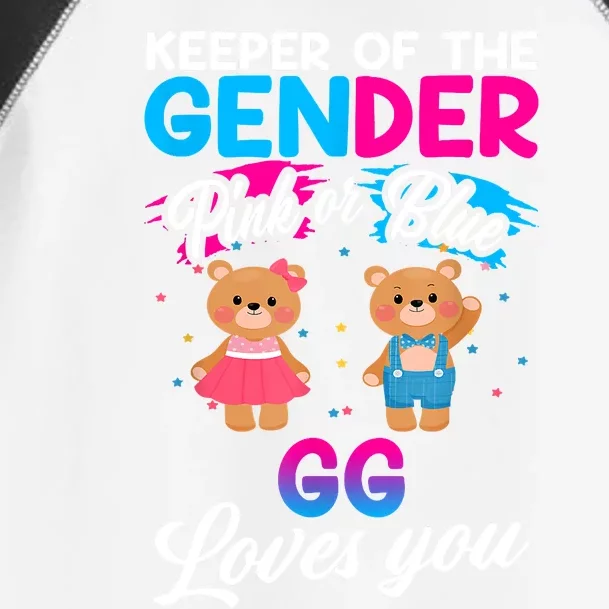 Keeper Of The Gender Pink Or Blue GG Loves You Reveal Toddler Fine Jersey T-Shirt