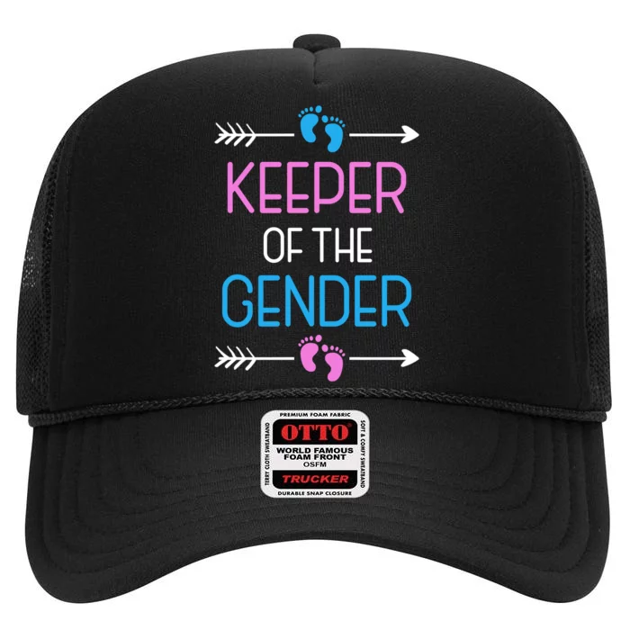 Keeper Of The Gender High Crown Mesh Trucker Hat