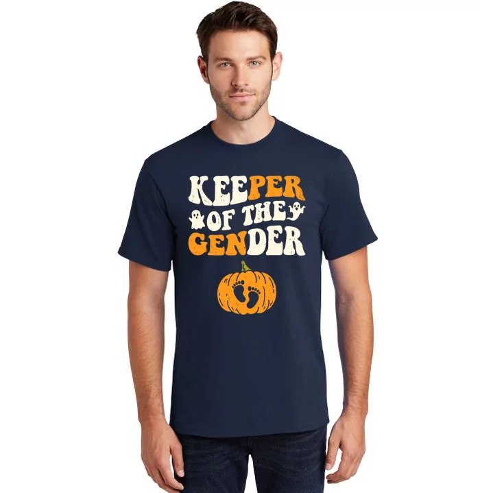 Keeper Of The Gender Reveal Baby Announcement Halloween Tall T-Shirt