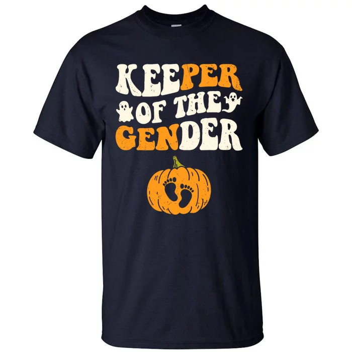 Keeper Of The Gender Reveal Baby Announcement Halloween Tall T-Shirt