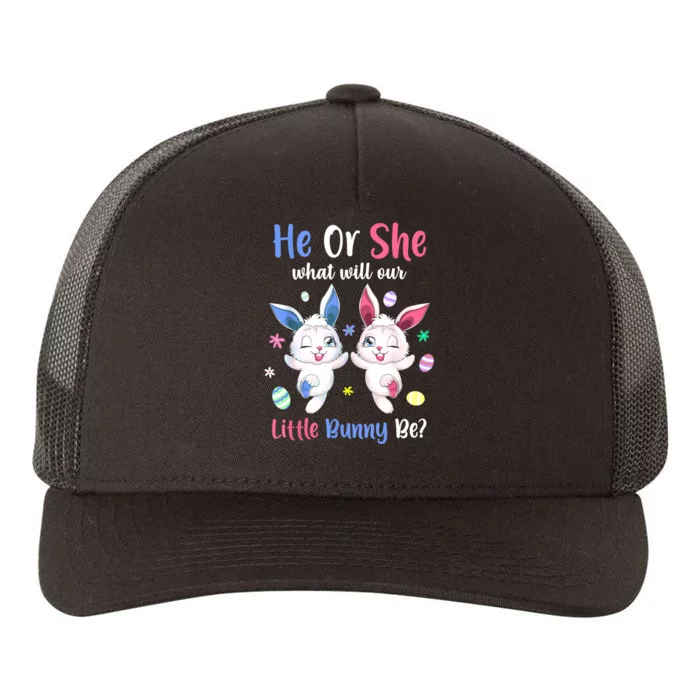 Keeper Of The Gender Bunny Happy Easter Day Gender Reveal Yupoong Adult 5-Panel Trucker Hat