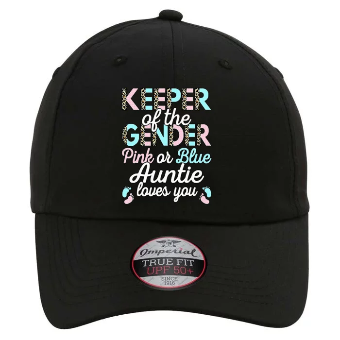 Keeper Of The Gender Auntie Loves You Baby Shower Aunt The Original Performance Cap