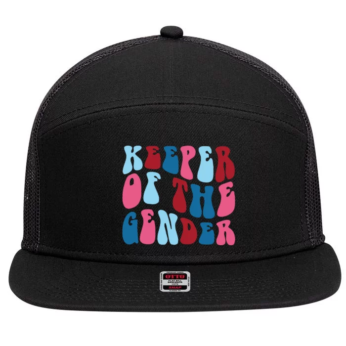 Keeper Of The Gender 7 Panel Mesh Trucker Snapback Hat