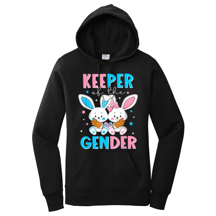 Keeper Of The Gender Or Easter Bunny Gender Reveal Women's Pullover Hoodie