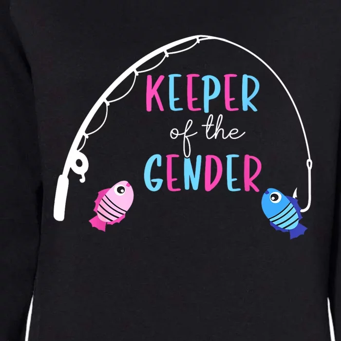 Keeper Of The Gender Fish Gender Reveal Baby Shower Womens California Wash Sweatshirt