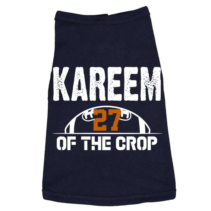 Kareem Of The Crop Number 27 Football Doggie Tank