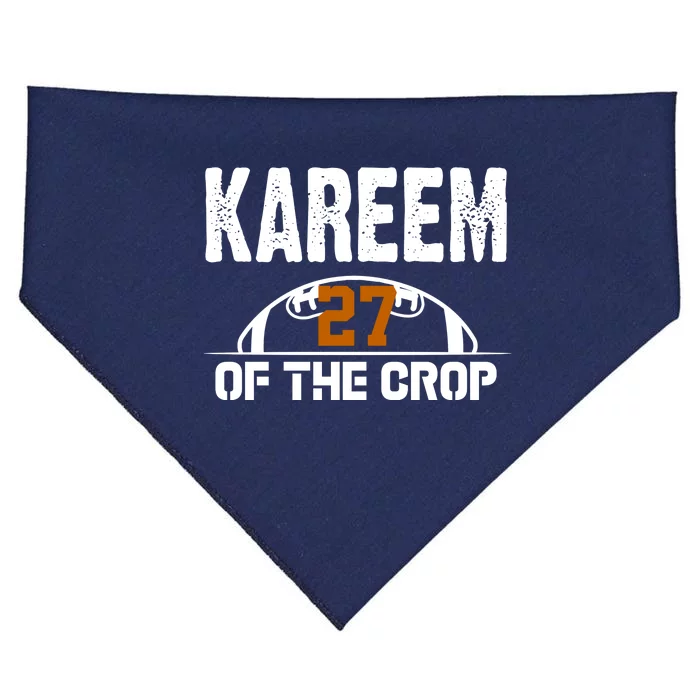 Kareem Of The Crop Number 27 Football USA-Made Doggie Bandana