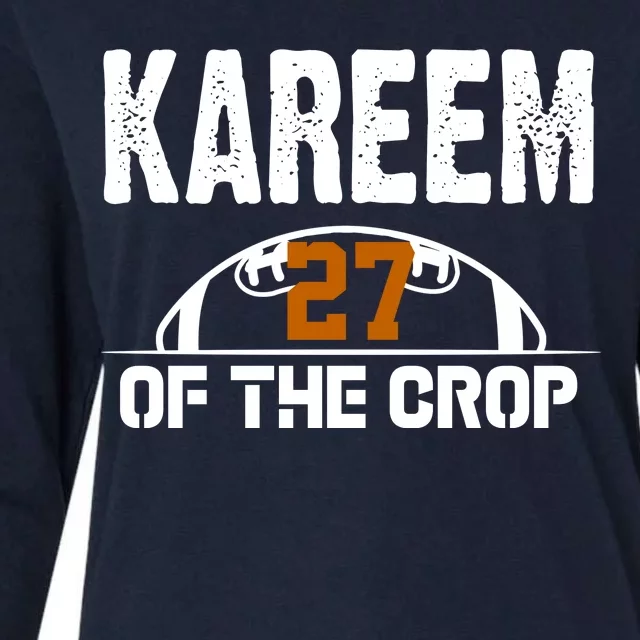 Kareem Of The Crop Number 27 Football Womens Cotton Relaxed Long Sleeve T-Shirt