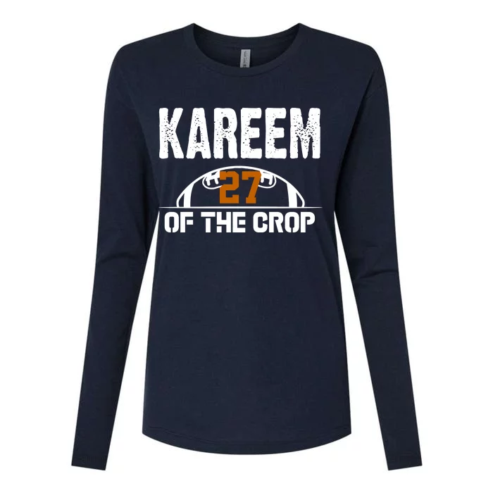 Kareem Of The Crop Number 27 Football Womens Cotton Relaxed Long Sleeve T-Shirt