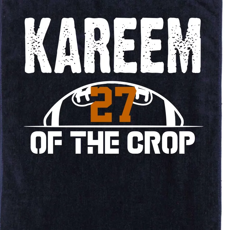 Kareem Of The Crop Number 27 Football Platinum Collection Golf Towel