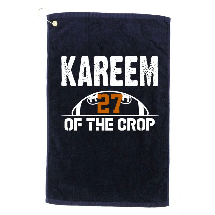 Kareem Of The Crop Number 27 Football Platinum Collection Golf Towel