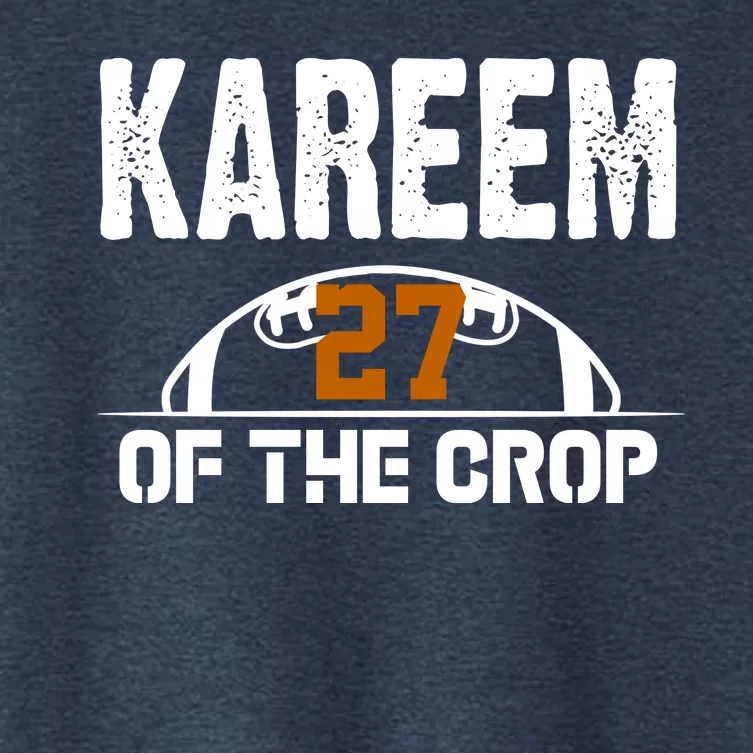 Kareem Of The Crop Number 27 Football Women's Crop Top Tee