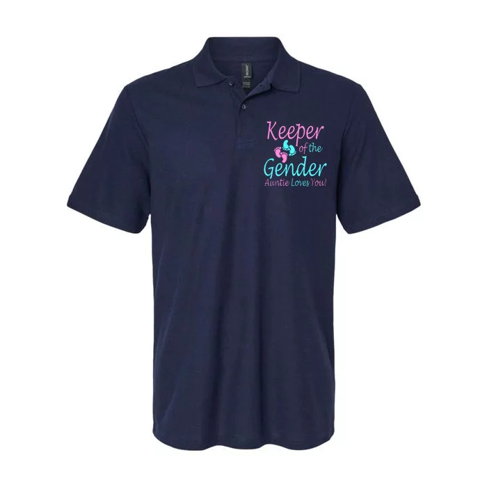 Keeper Of The Gender Auntie Love You Softstyle Adult Sport Polo