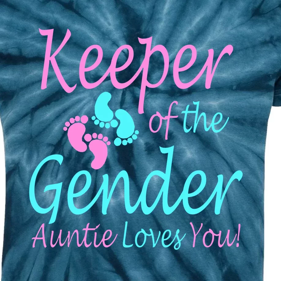 Keeper Of The Gender Auntie Love You Kids Tie-Dye T-Shirt