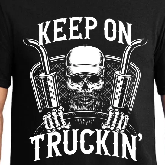 Keep On Truckin' Truck Driver Gift Pajama Set