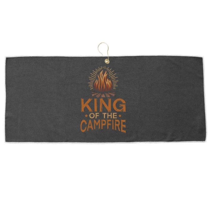 King Of The Campfire Vintage Large Microfiber Waffle Golf Towel