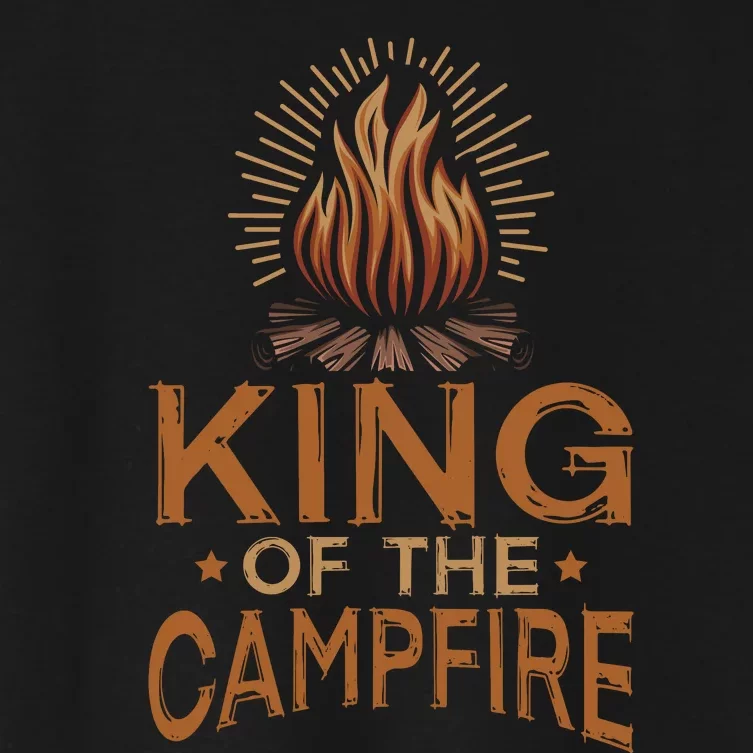 King Of The Campfire Vintage Women's Crop Top Tee