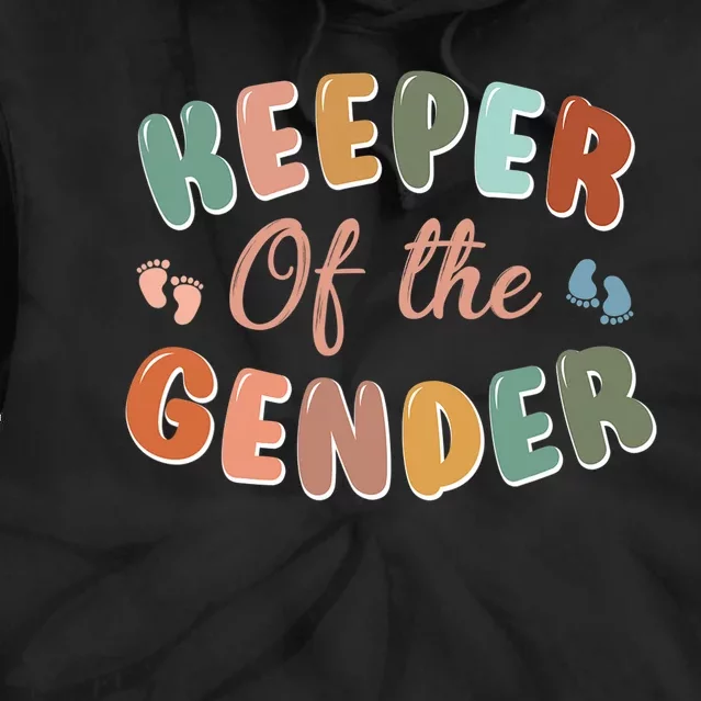 Keeper of the Gender Cute Baby Gender Reveal Party Gift Tie Dye Hoodie