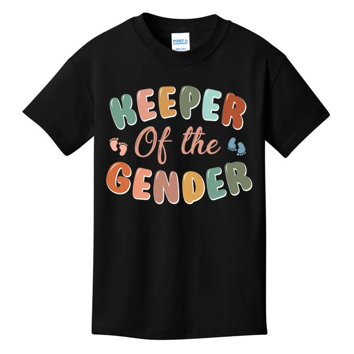 Keeper of the Gender Cute Baby Gender Reveal Party Gift Kids T-Shirt