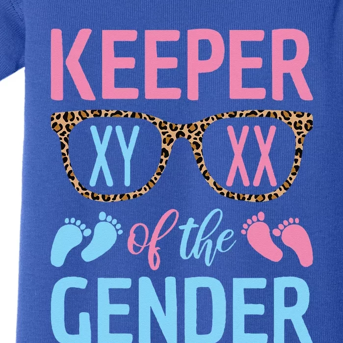 Keeper Of The Gender Baby Shower Gender Reveal Party Outfit Baby Bodysuit