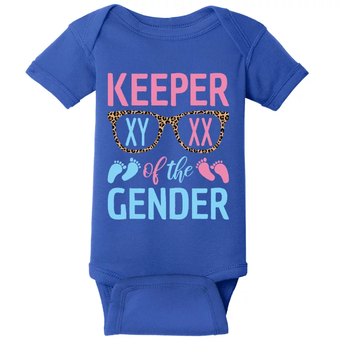 Keeper Of The Gender Baby Shower Gender Reveal Party Outfit Baby Bodysuit