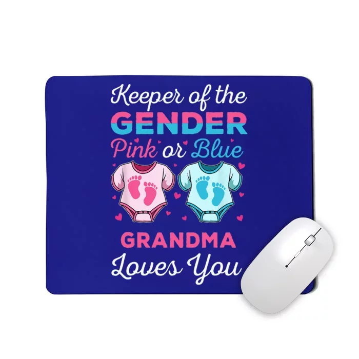 Keeper Of The Gender Grandma Loves You Baby Shower Family Mousepad