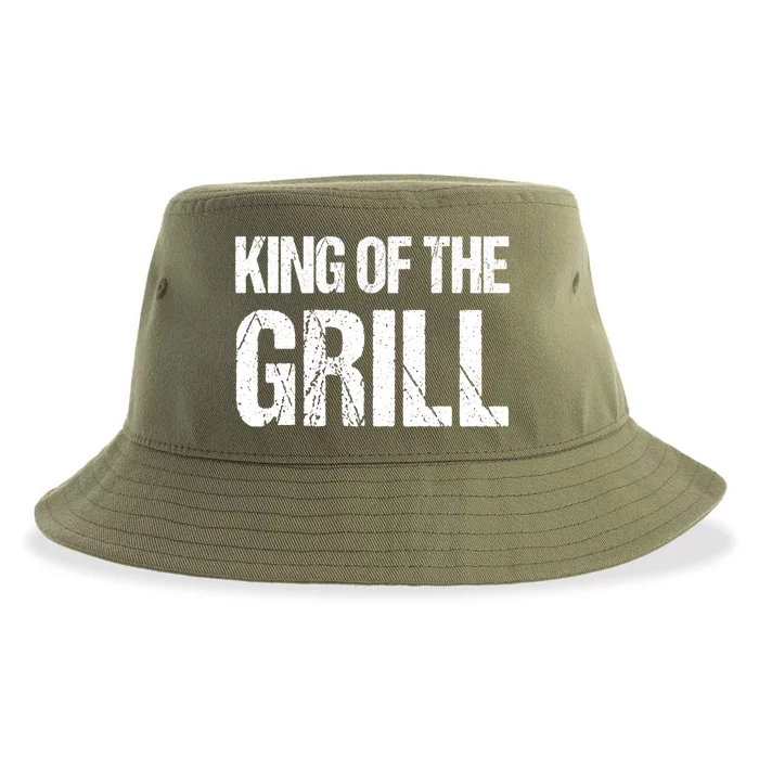 King Of The Grill Bbq Grill Barbecue Gift Sustainable Bucket Hat