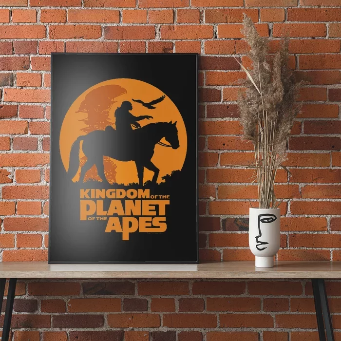 Kingdom Of The Planet Of The Apes Logo And Noa With Eagle Poster