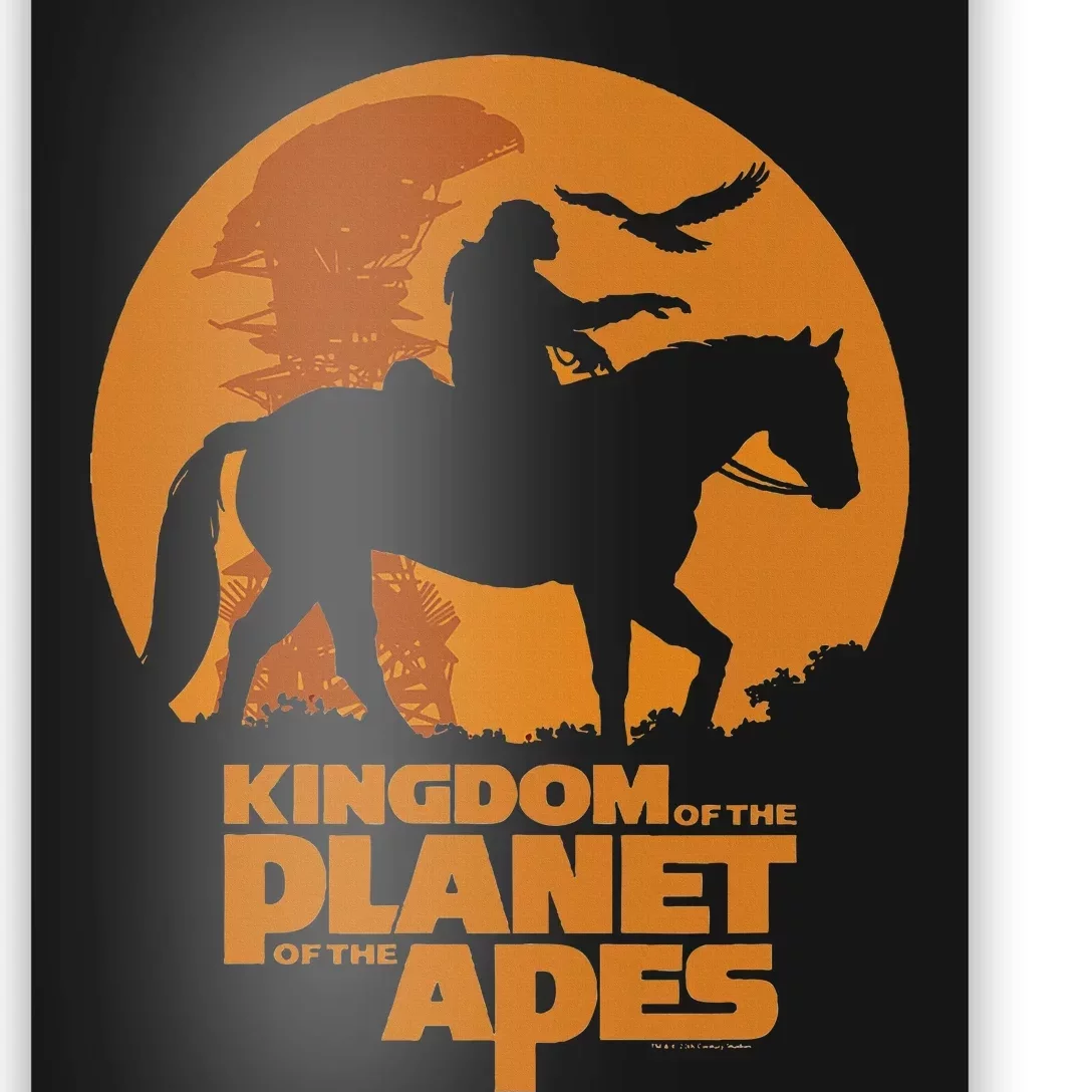 Kingdom Of The Planet Of The Apes Logo And Noa With Eagle Poster