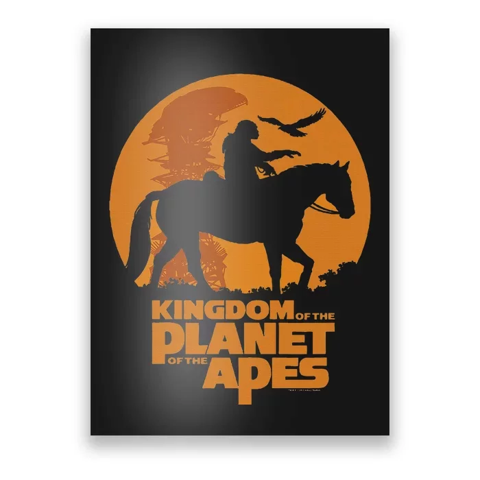 Kingdom Of The Planet Of The Apes Logo And Noa With Eagle Poster