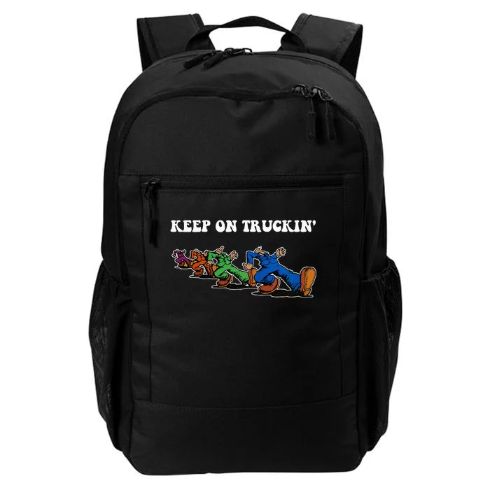 Keep On Truckin Distressed Arts Cars Truck Drivers Daily Commute Backpack