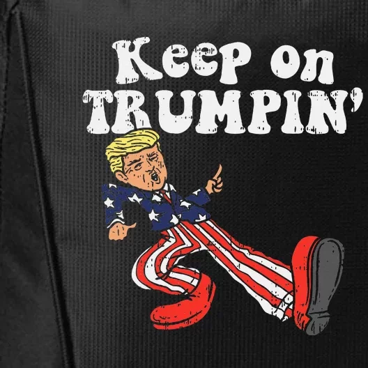 Keep On Trumpin Funny Usa Flag Support Reelect Trump 2020 City Backpack