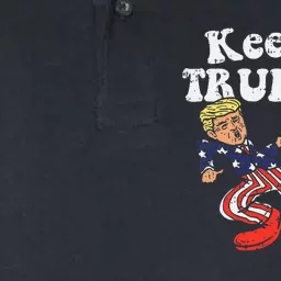 Keep On Trumpin Funny Usa Flag Support Reelect Trump 2020 Softstyle Adult Sport Polo