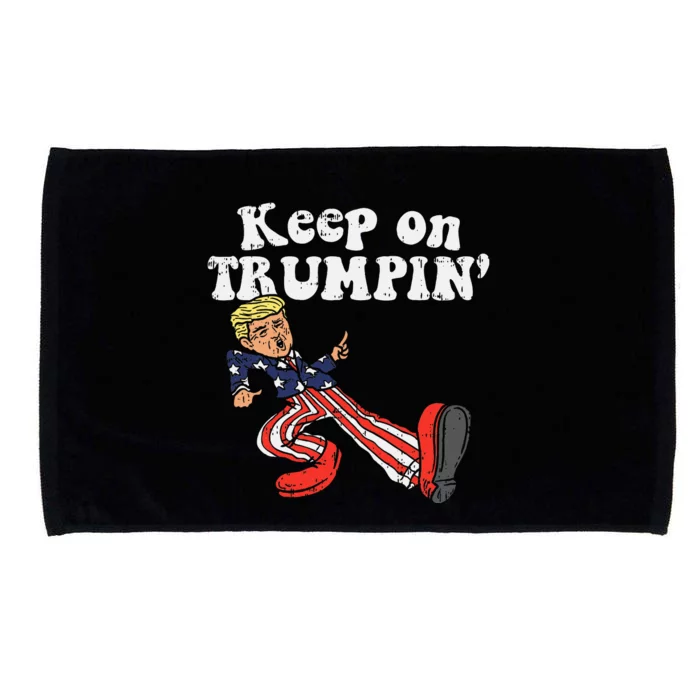 Keep On Trumpin Funny Usa Flag Support Reelect Trump 2020 Microfiber Hand Towel