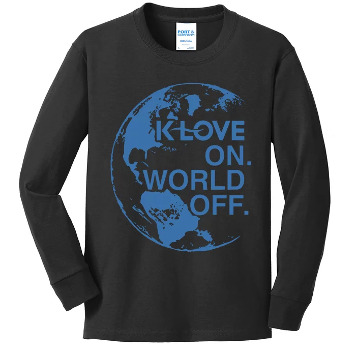 Klove On World Off Kids Long Sleeve Shirt