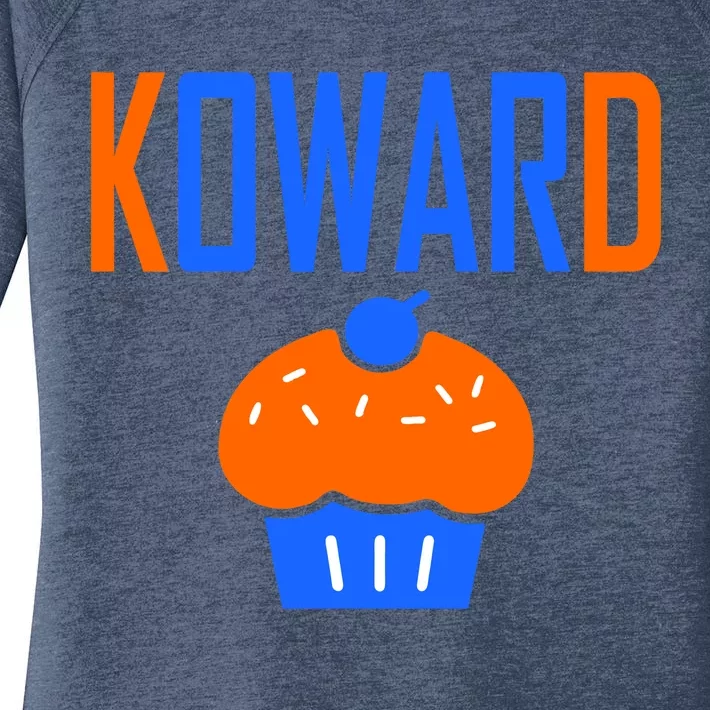 KOWARD Cupcake KD Oklahoma City Basketball Women's Perfect Tri Tunic Long Sleeve Shirt