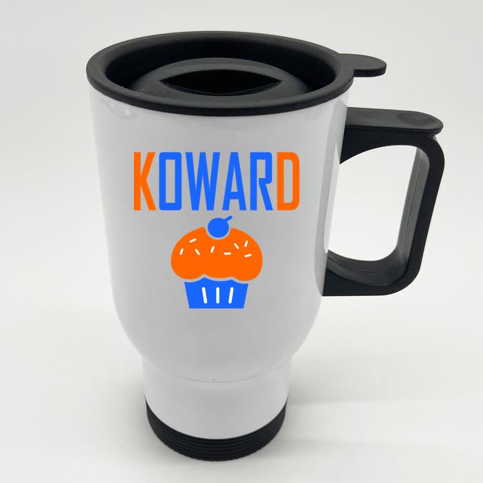 KOWARD Cupcake KD Oklahoma City Basketball Front & Back Stainless Steel Travel Mug