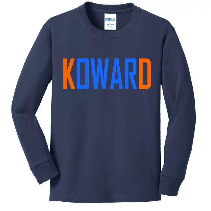 KOWARD KD Oklahoma City Basketball Fan Pride Kids Long Sleeve Shirt