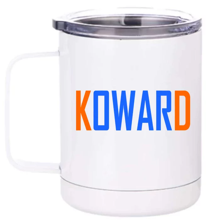 KOWARD KD Oklahoma City Basketball Fan Pride Front & Back 12oz Stainless Steel Tumbler Cup