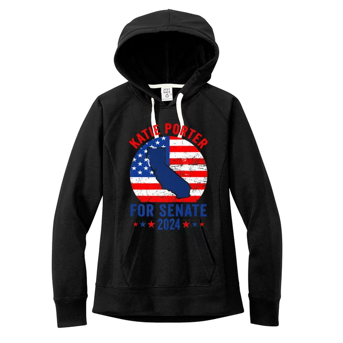 Katie Porter 2024 For US Senate California Democrat Senator Women's Fleece Hoodie