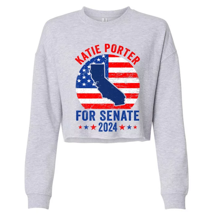 Katie Porter 2024 For US Senate California Democrat Senator Cropped Pullover Crew