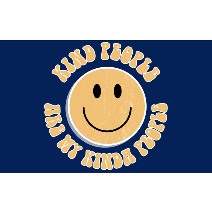 Kind People Are My Kinda People Retro Smiley Bumper Sticker