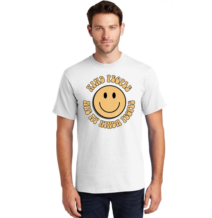 Kind People Are My Kinda People Retro Smiley Tall T-Shirt