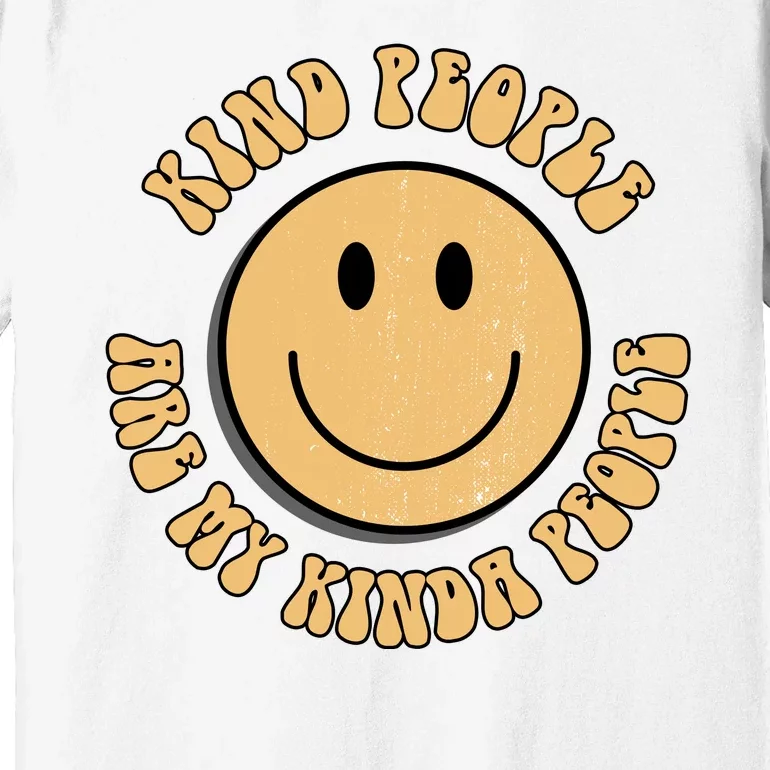 Kind People Are My Kinda People Retro Smiley Premium T-Shirt